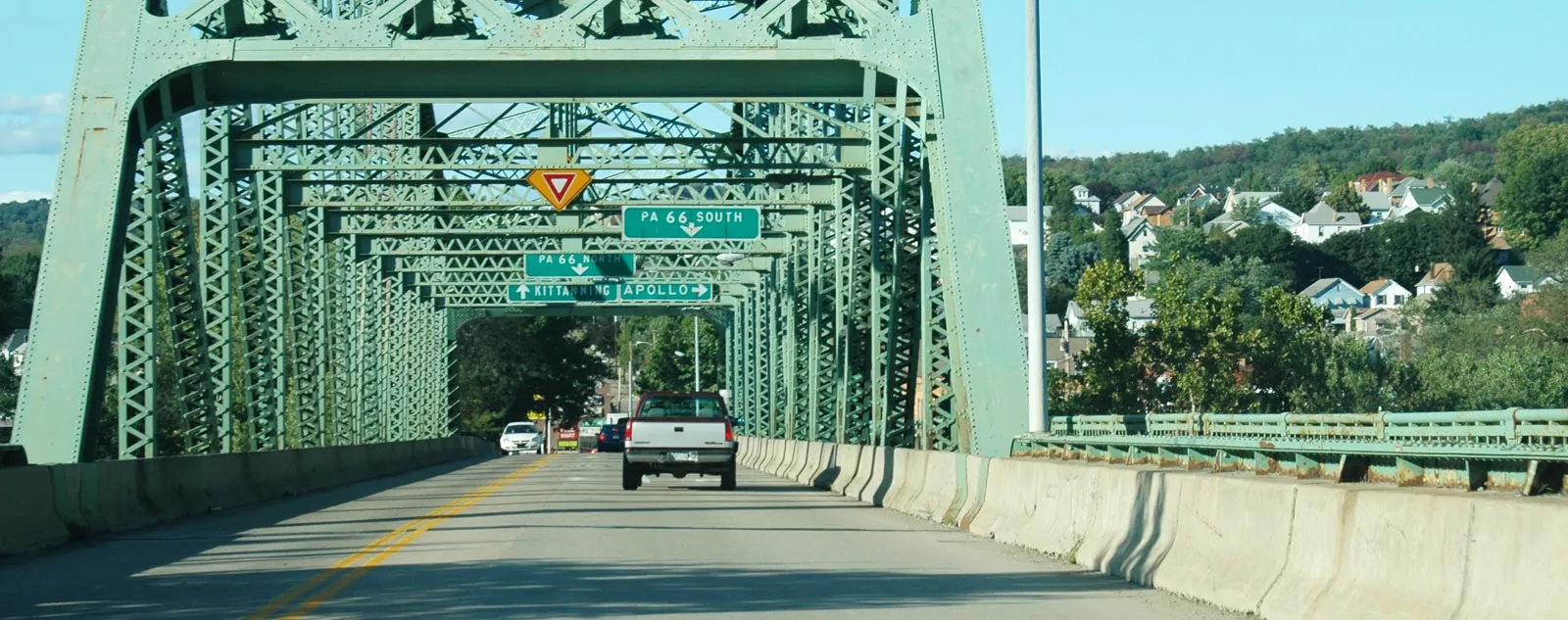 The Leechburg Bridge heading North.