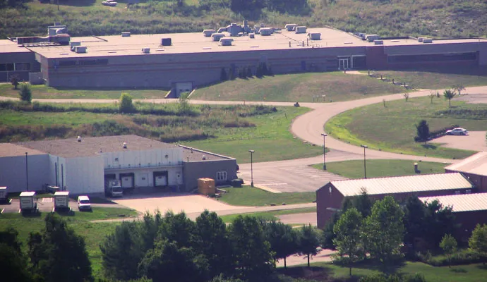 Parks Bend Industrial Park as seen from Lover's Leap